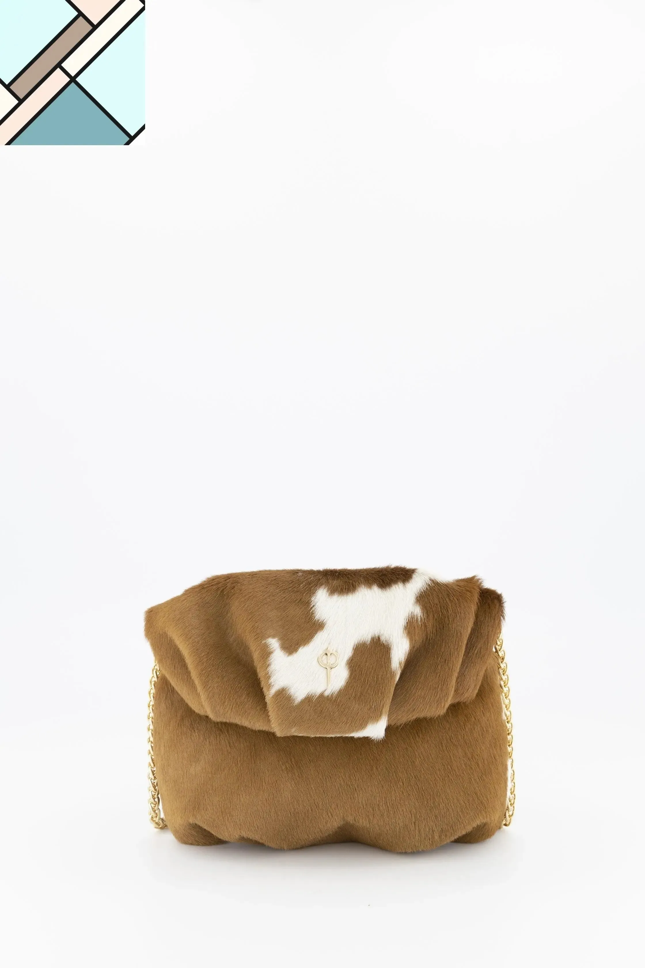 Baby Calf Mini Leda Handbag Cowboy