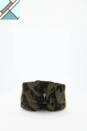 Baby Calf Mini Leda Handbag Soldier