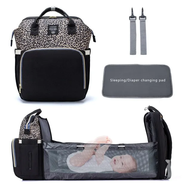 Baby Crib Backpack with Portable Charging