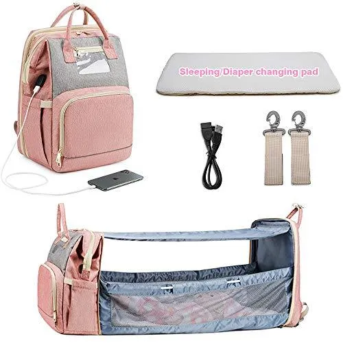 Baby Crib Backpack with Portable Charging