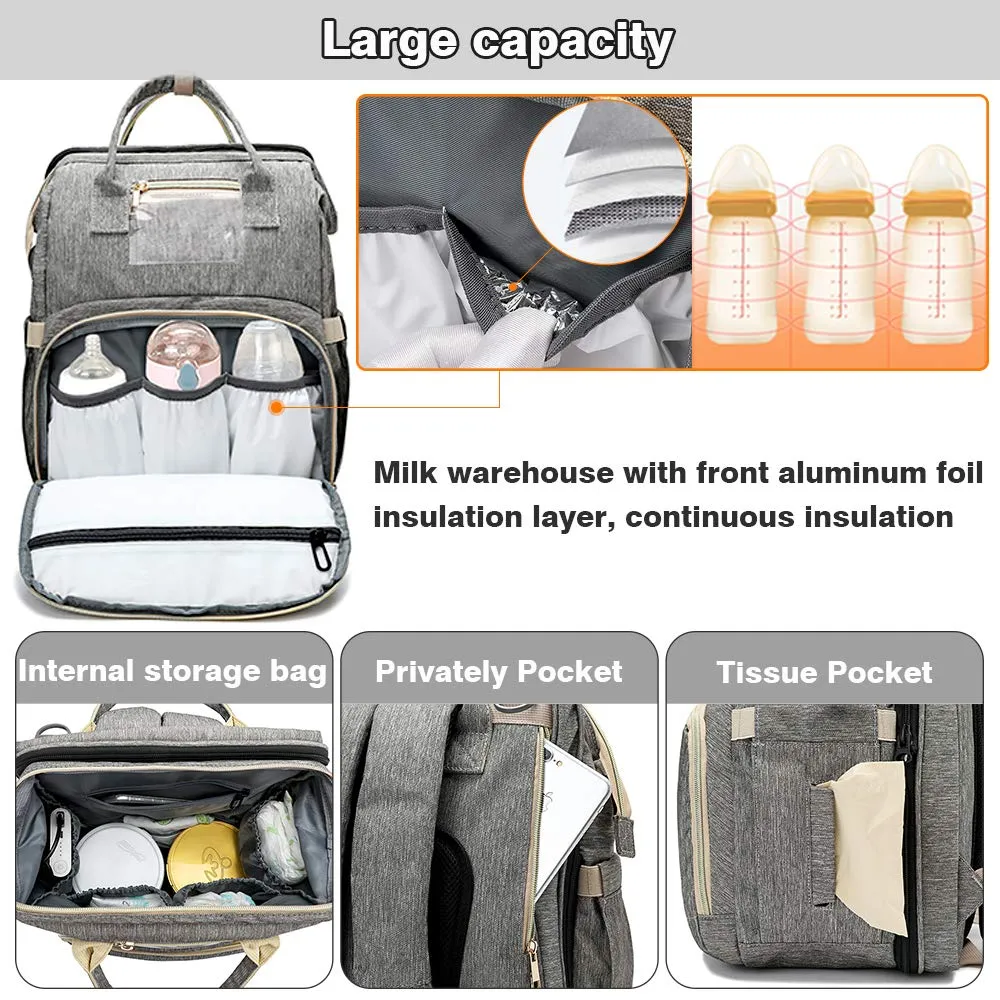 Baby Crib Backpack with Portable Charging