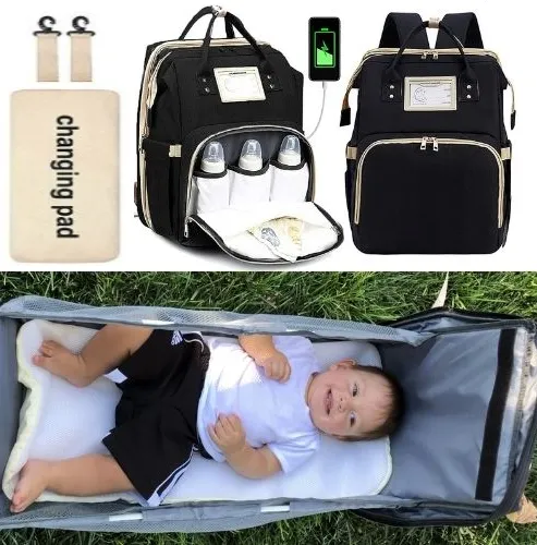 Baby Crib Backpack with Portable Charging