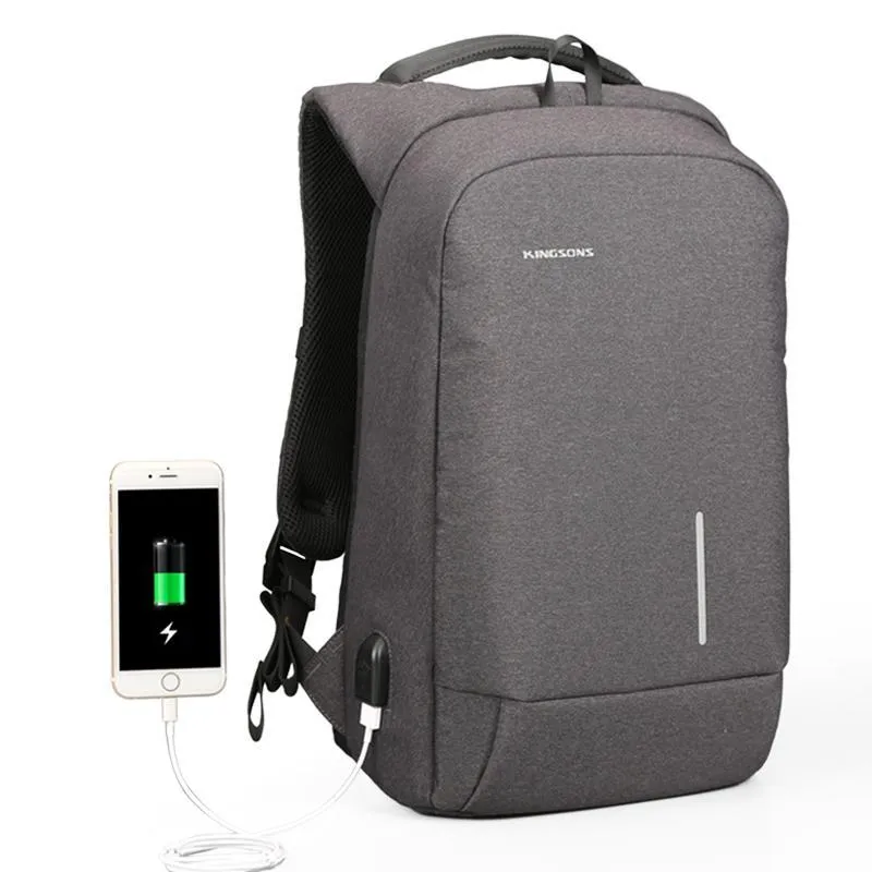 Backpack USB Charging & Anti-Theft <br> Nylon
