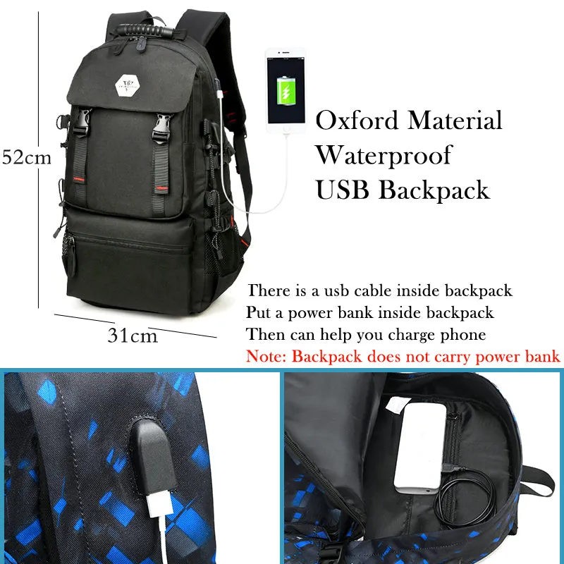 Backpack USB Charging<br> Oxford