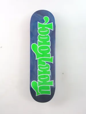 Bag Lady – Throw Up Skateboard Deck – Blue Stain – 8.375" x 32 (Medium Concave)