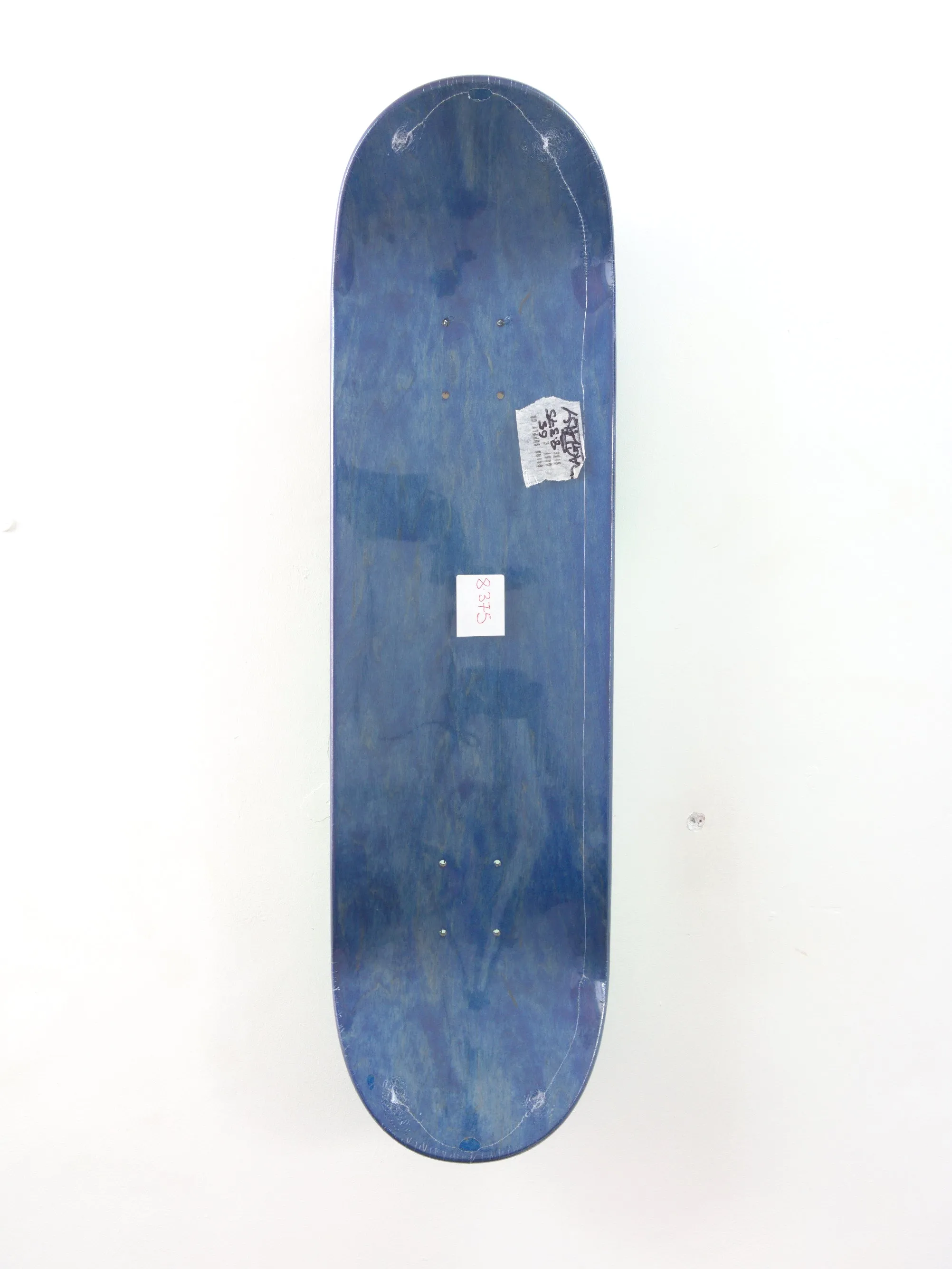 Bag Lady – Throw Up Skateboard Deck – Blue Stain – 8.375" x 32 (Medium Concave)