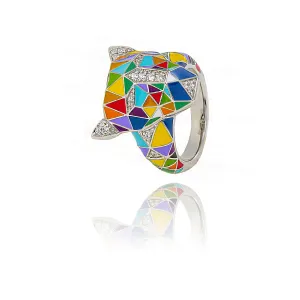 Bague UNA STORIA - Fauve, Argent et zircons (BG121219)