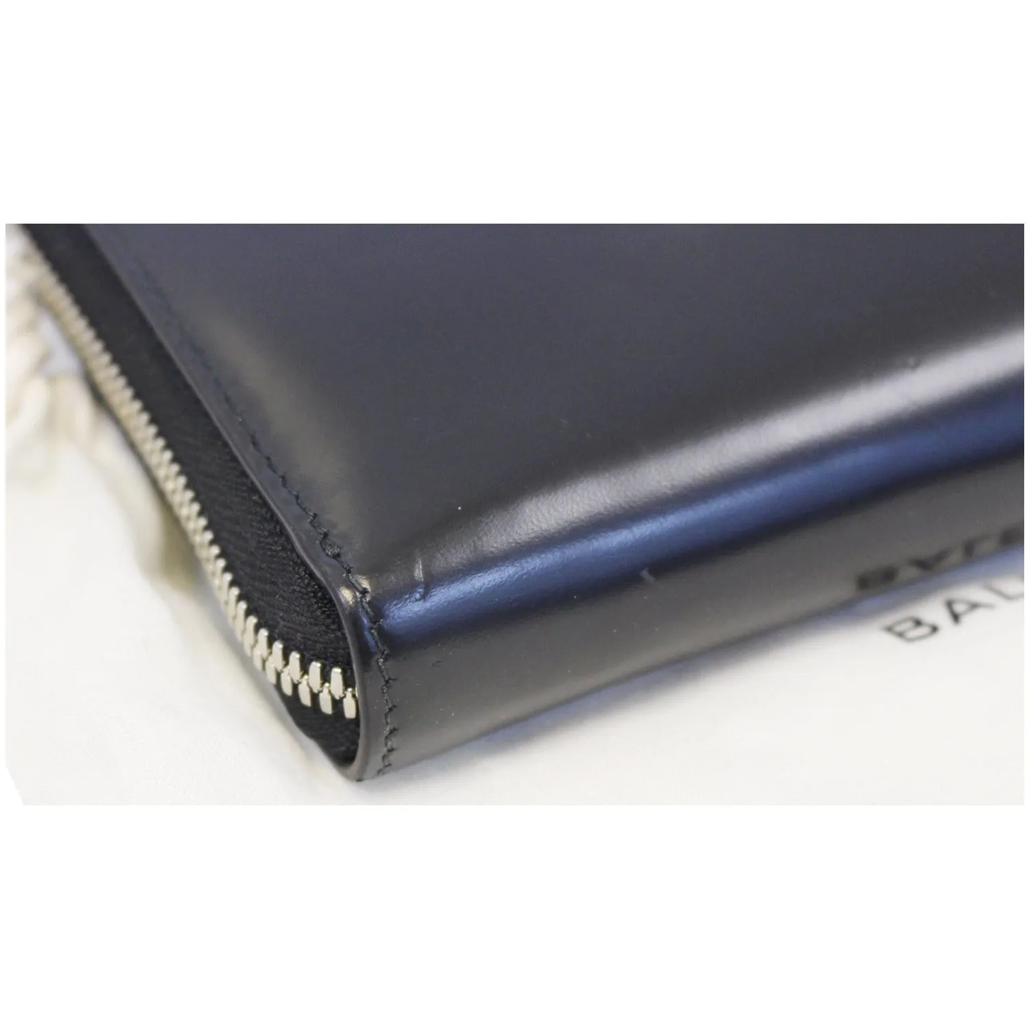 BALENCIAGA Continental Zip Around Leather Wallet Black - Last Call