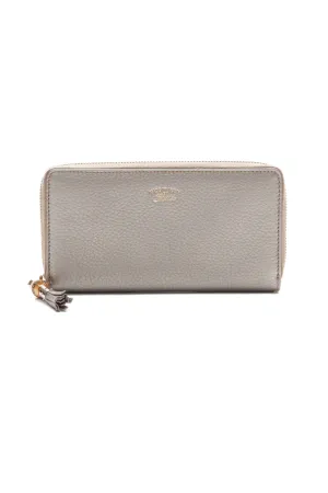 Bamboo Tassel Zip Around Wallet