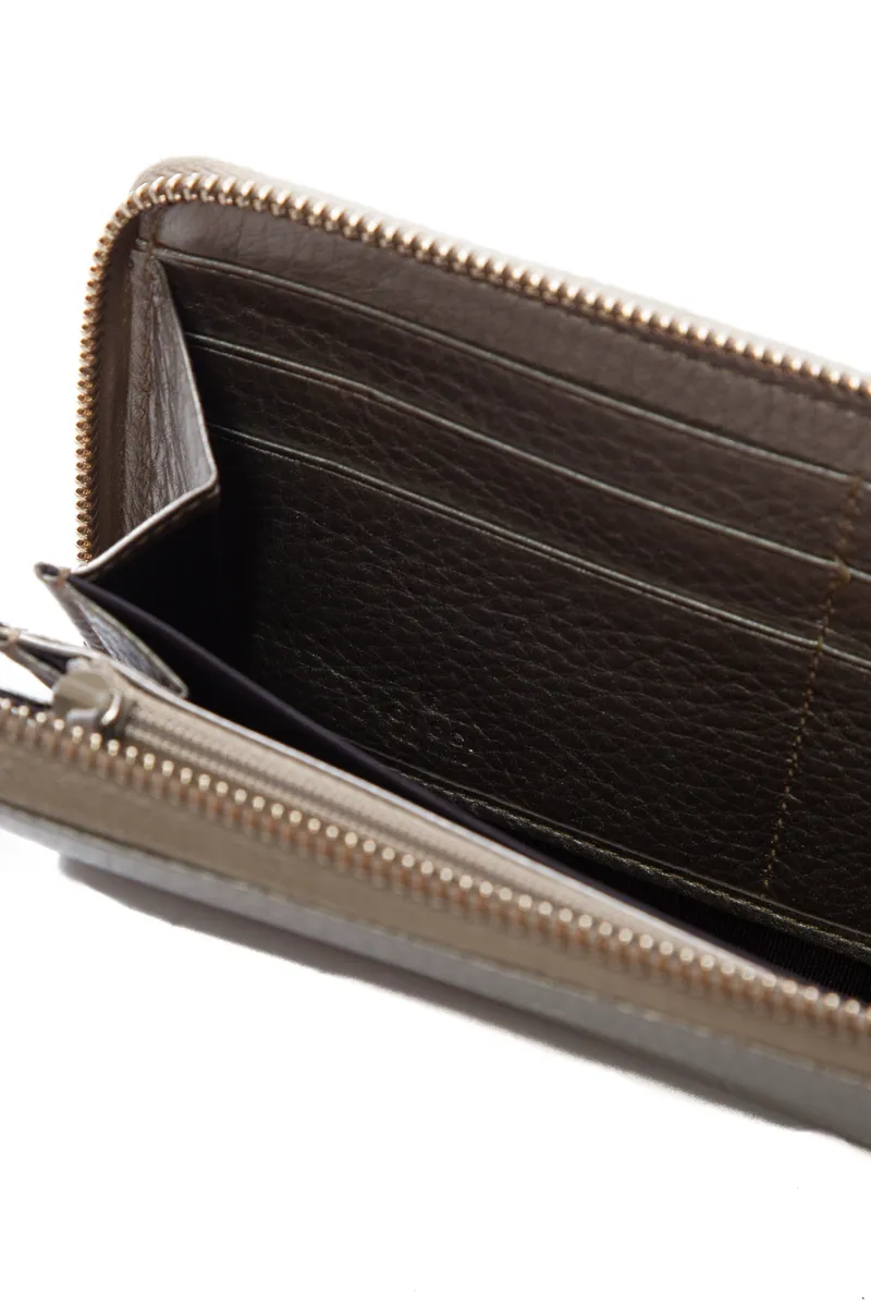 Bamboo Tassel Zip Around Wallet