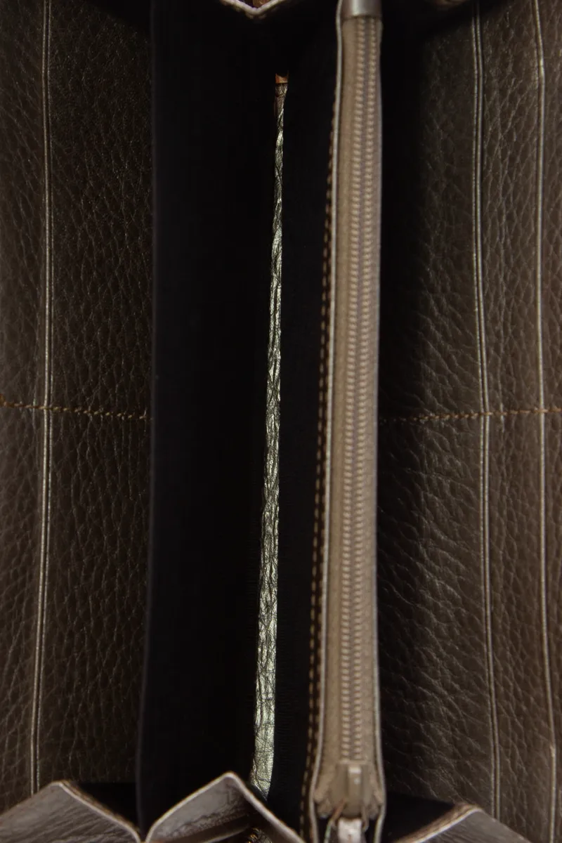 Bamboo Tassel Zip Around Wallet