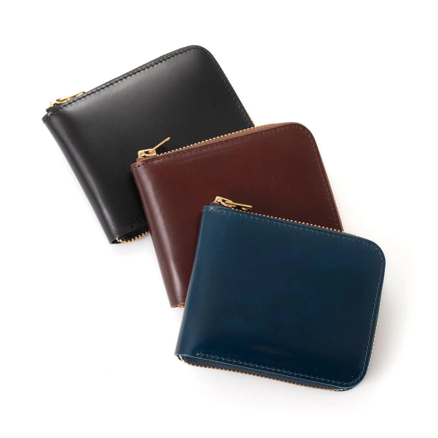 BARNS OUTFITTERS | バーンズ アウトフィッターズ　CORDOVAN ROUND ZIP