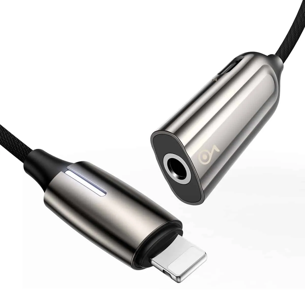 Baseus - 2 in 1 iP Male to iP 3.5mm Female Adapter L56-Tarnish