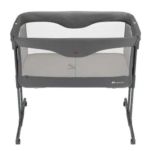 Bebeconfort Amara Fast Fold Bedside Crib - Tinted Graphite
