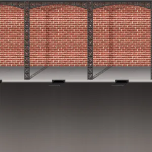 Beistle Mardi Gras Brick Wall & Street Backdrop 4' x 30' (1/Pkg) Party Supply Decoration : Mardi Gras