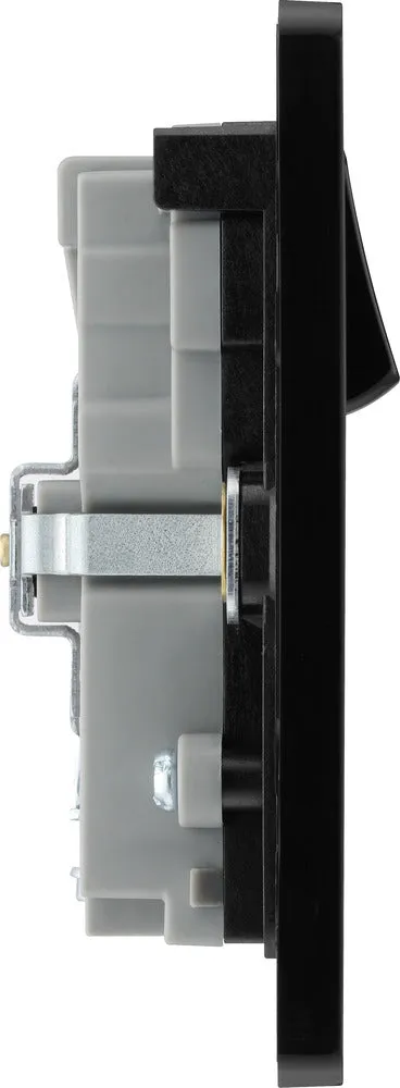 BG Evolve PCDCP22UAC45B 13A Double Switched Power Socket   USB A C (45W) - Polished Copper (Black)