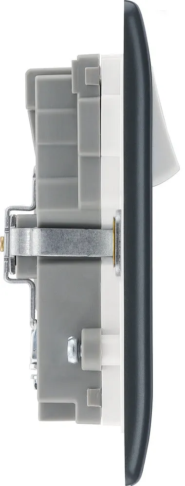 BG Part M PM22UAC22 13A Double Switched Power Socket   USB A C (22W)