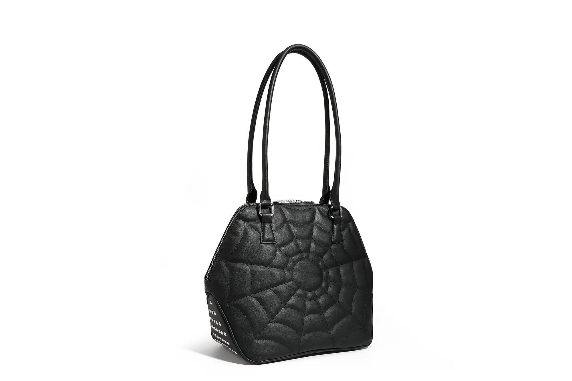 Black and Royal Blue Sparkle Glampira Tote