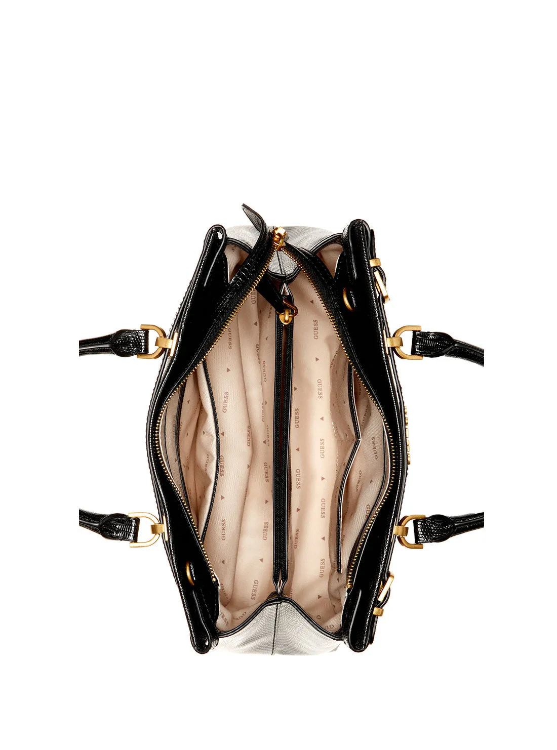 Black Logo Sestri Luxury Satchel Bag