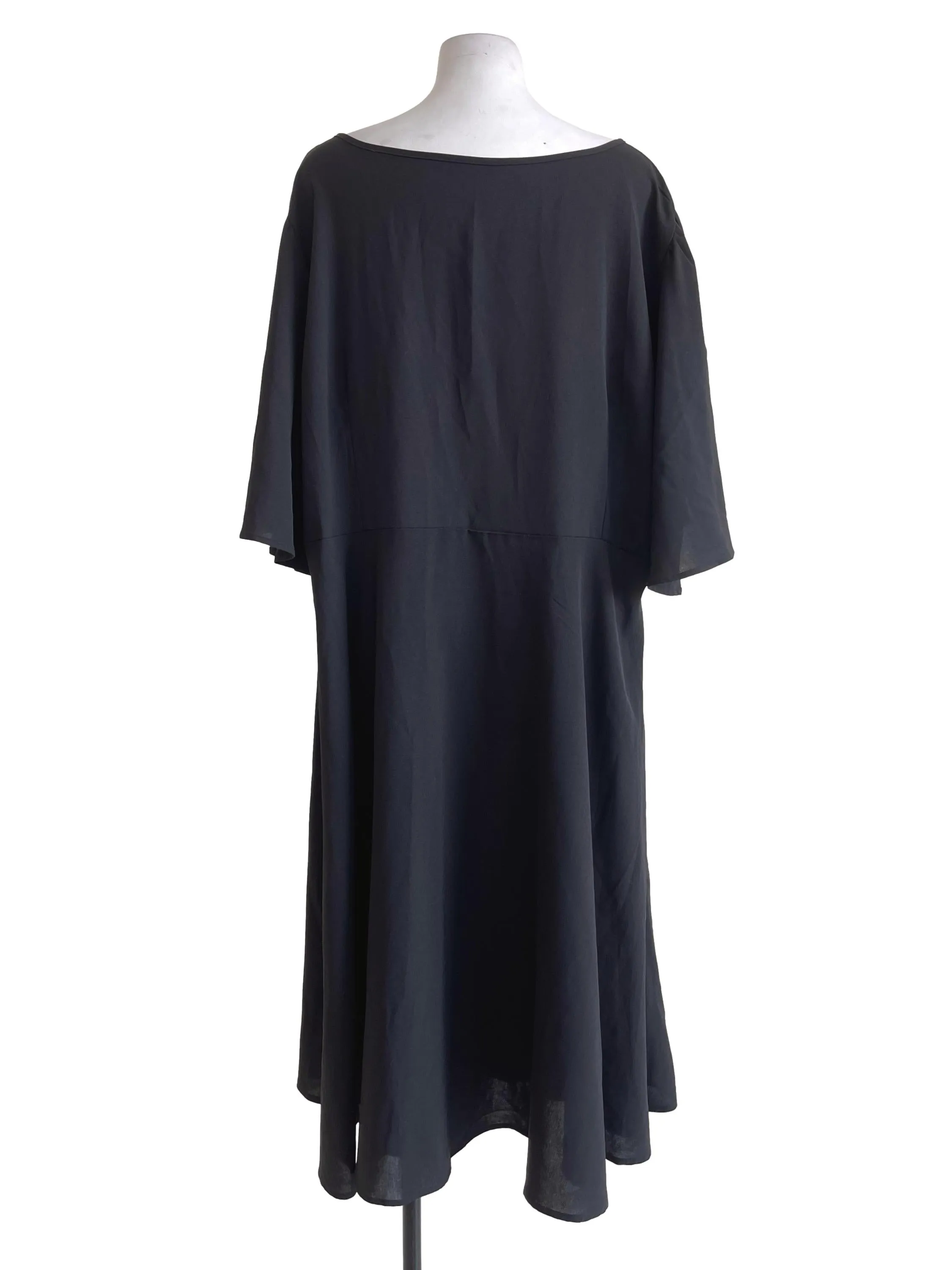 Black Plain Oversized Dress