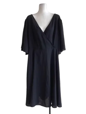 Black Plain Oversized Dress