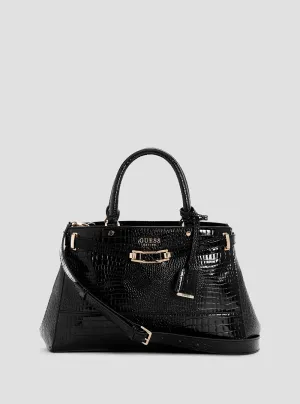 Black Silvye Luxury Satchel Bag