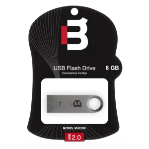 Blackpcs Mu2108s-8 Memoria Flash Usb 2108 8gb Plata Metalica