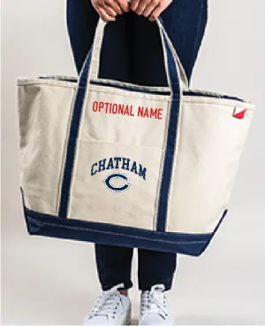 BLUE 22 LG Zipper Tote-w/NAME