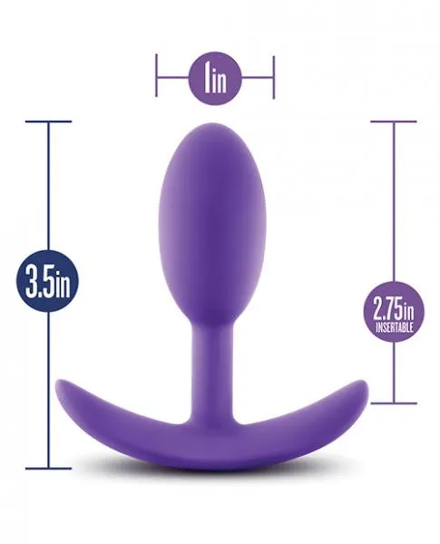 Blush Luxe Wearable Slim Plug Small - Purple