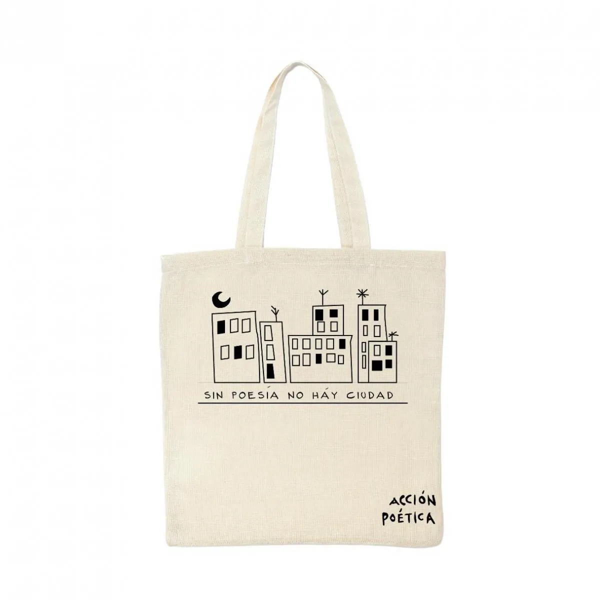Bolsa Tote Acción Poética Sin poesía no hay ciudad OD77009