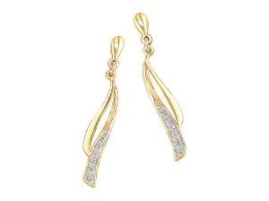 Boucles d'oreilles - Or Jaune, Diamants (J&A3890)