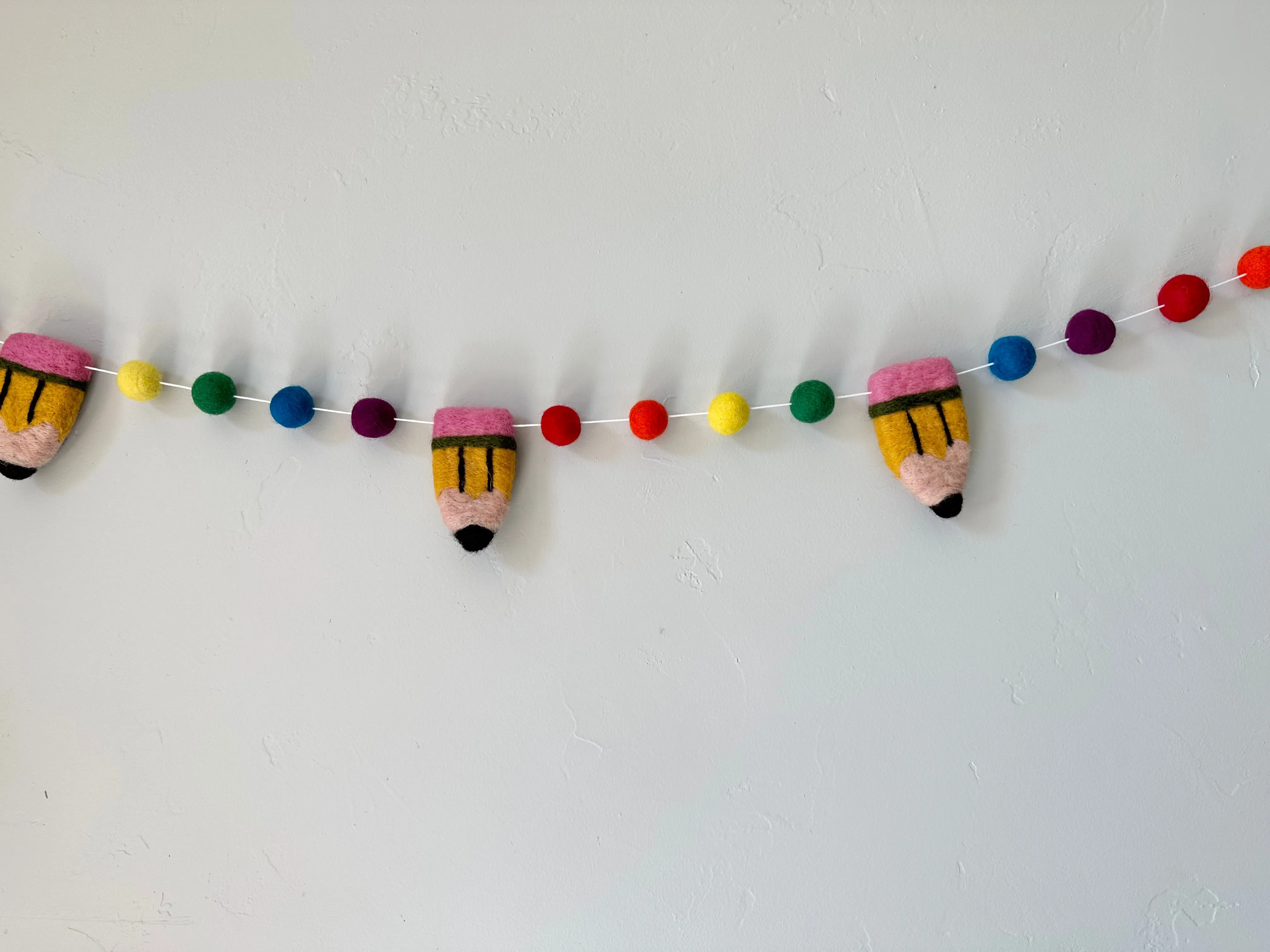 Bright Rainbow Pencil Garland
