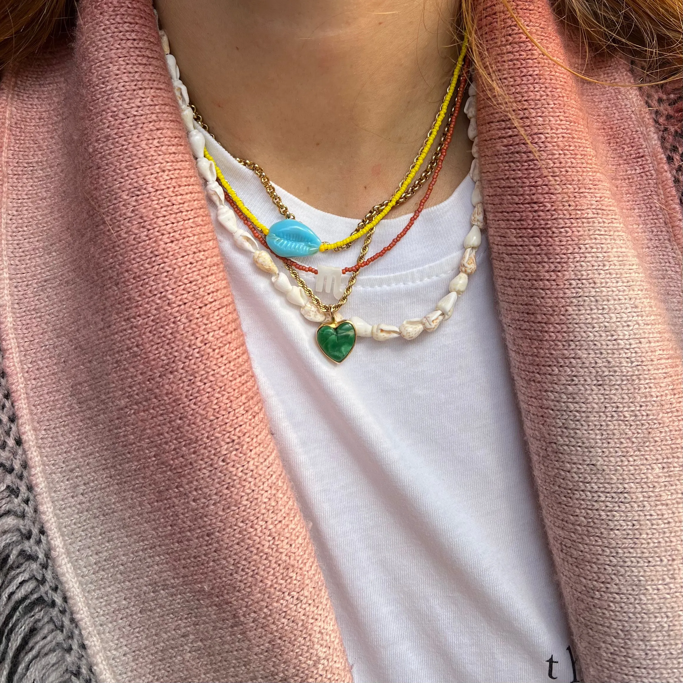 Bright Yellow Conch Chocker
