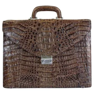 Brown Big Crocodile Briefcase