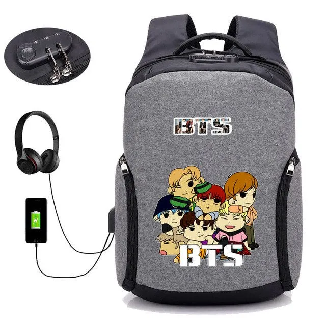 BTS Backpack with external USB interface