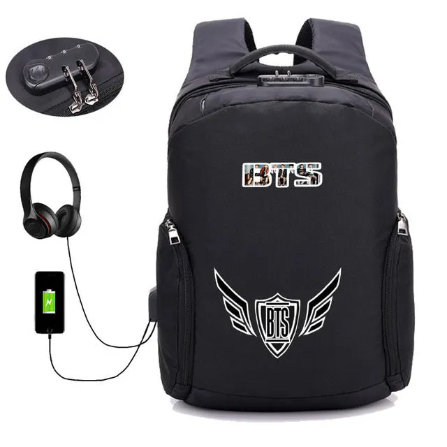 BTS Backpack with external USB interface
