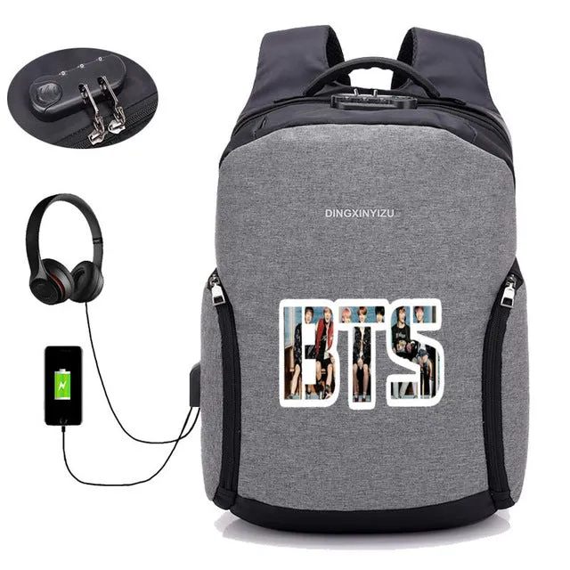 BTS Backpack with external USB interface