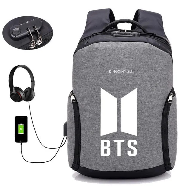 BTS Backpack with external USB interface