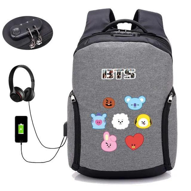 BTS Backpack with external USB interface