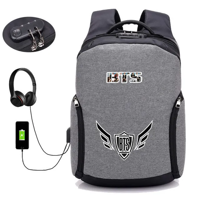 BTS Backpack with external USB interface