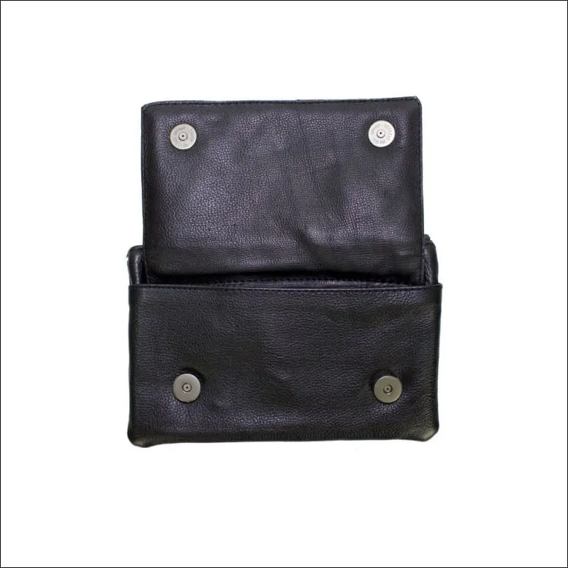 BUTTERFLY LEATHER CLIP BAG