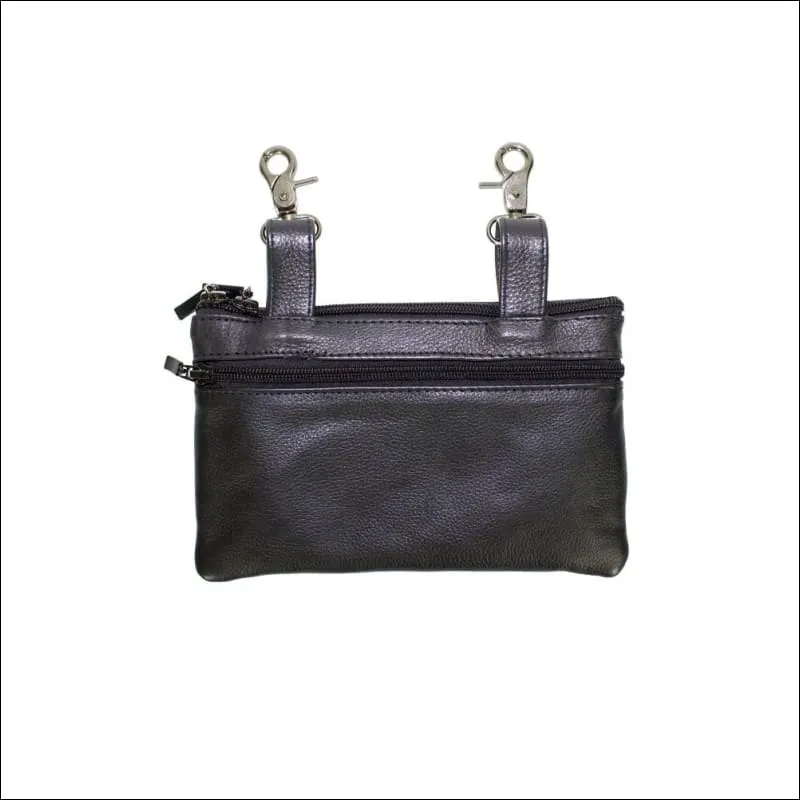 BUTTERFLY LEATHER CLIP BAG