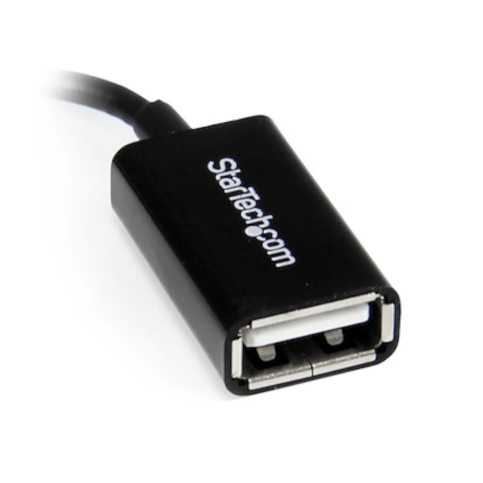 Cable Adaptador Micro USB a USB OTG Acodado a la Derecha