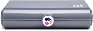 Caboodles Twilight Disco - Take It Touch-up Tote Travel-Sized Costmetic Organizer, Silver Sparkle