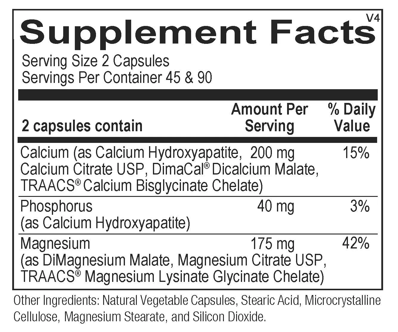 Cal-Mag Complex by Bright Path Wellness - Gluten Free - TRAACS®