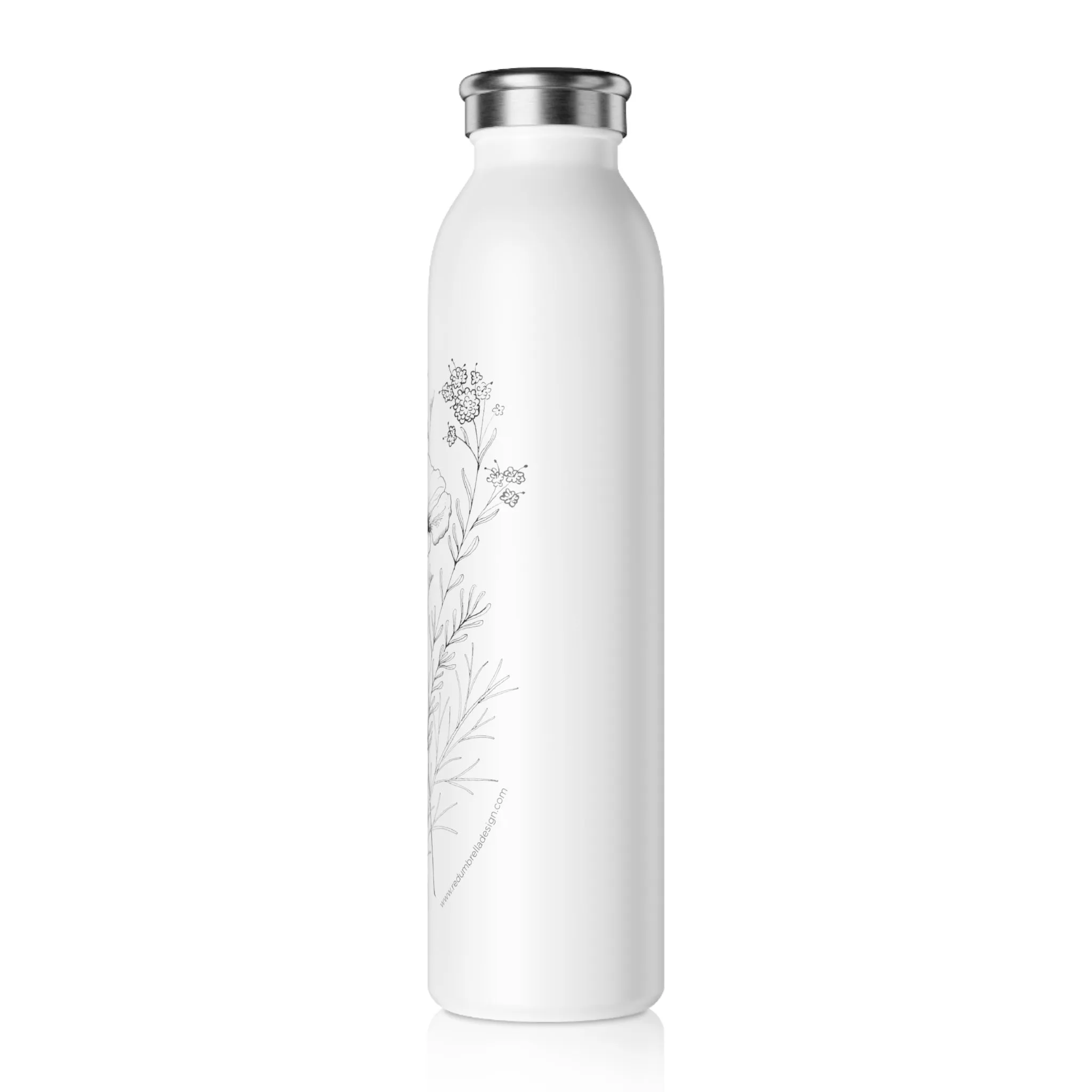 California Wildflower Slim Water Bottle