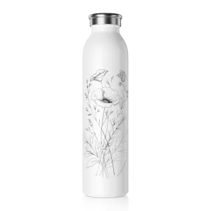 California Wildflower Slim Water Bottle