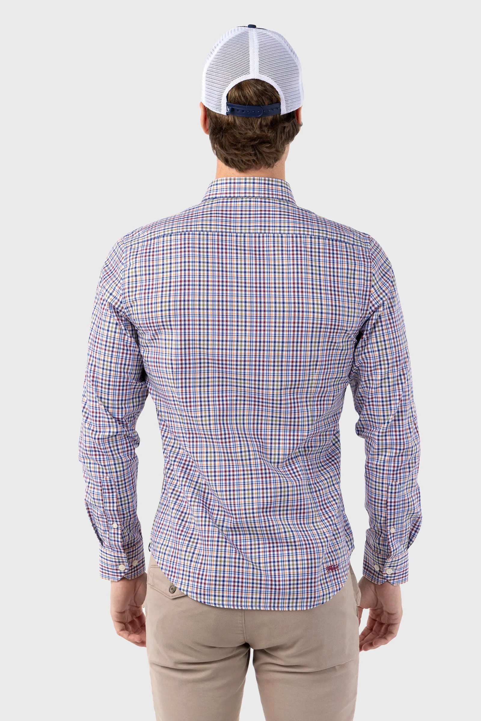 Camisa Espiga Multicolor Slim Fit