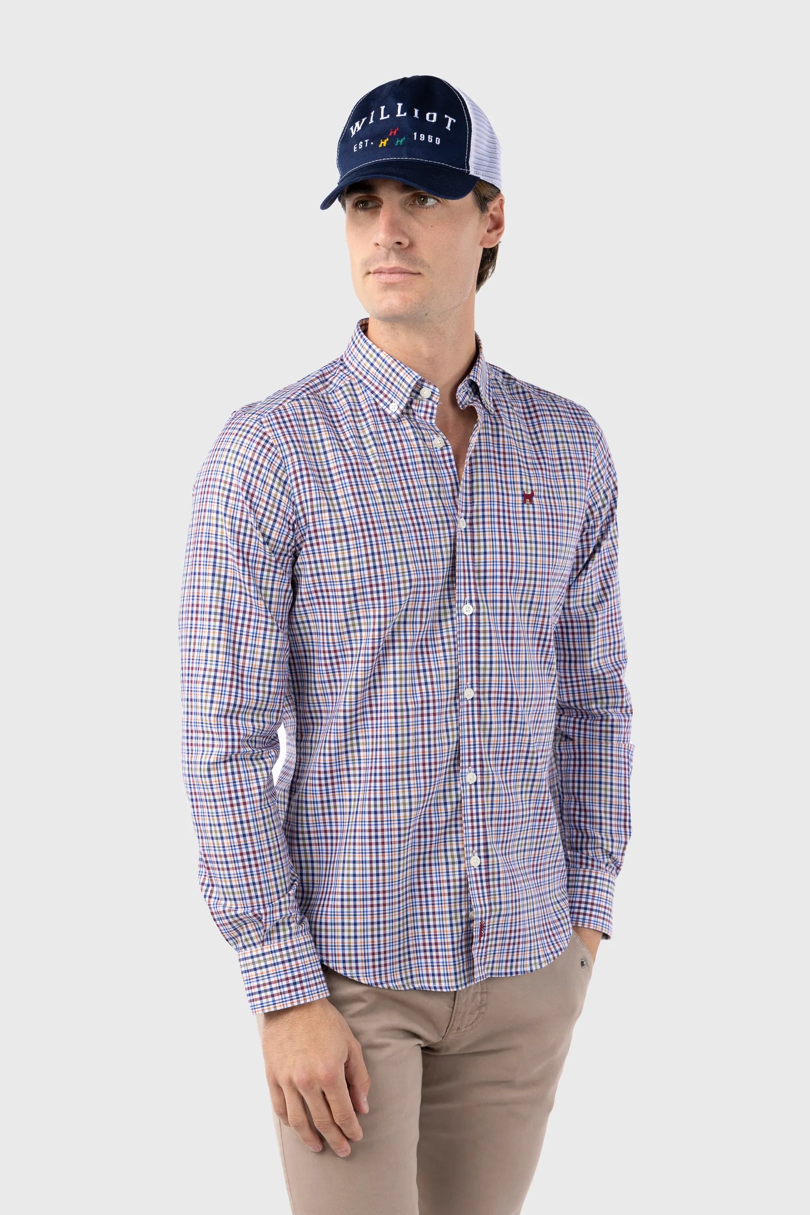 Camisa Espiga Multicolor Slim Fit