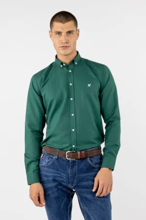 Camisa Oxford Liso V.Botella Slim